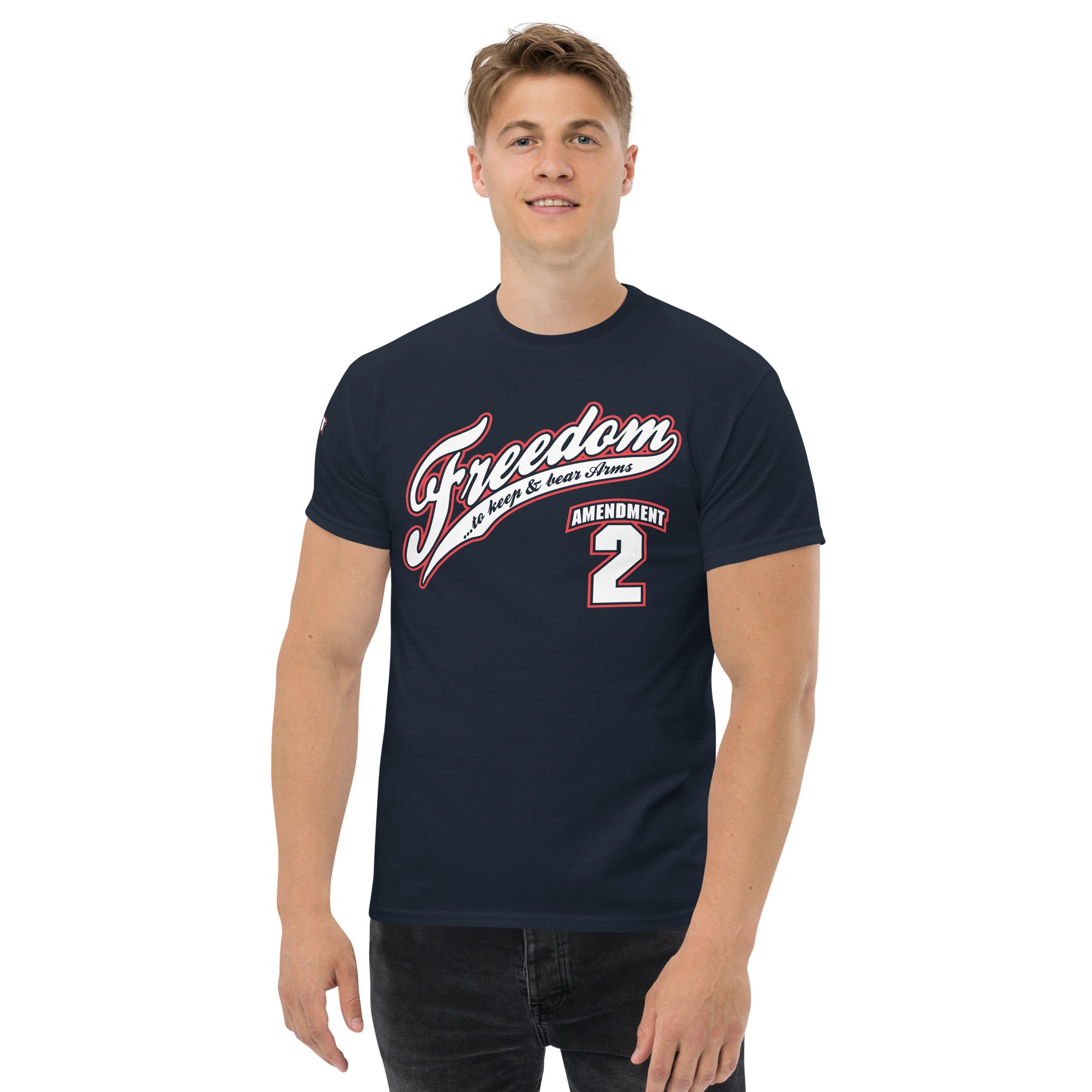 7.62 Design Freedom T-Shirt Cotone Blu Second Amendment