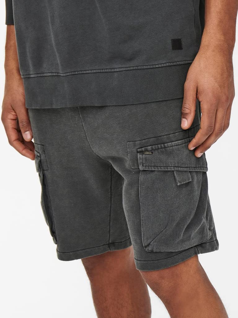 Only & Sons pantaloncini uomo nero shorts cotone