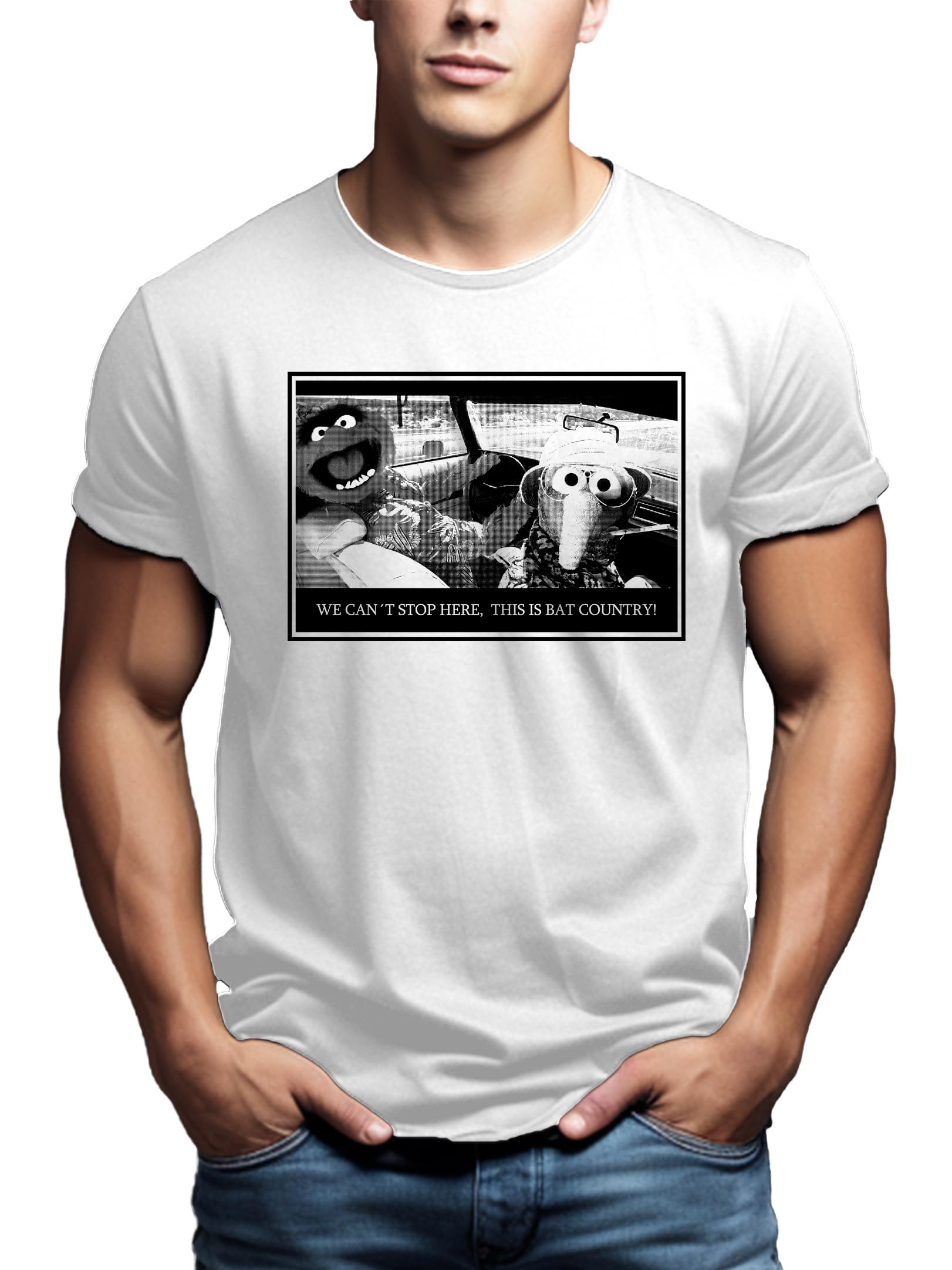 Makaya Fear And Loathing T-Shirt Uomo Nera Cotone