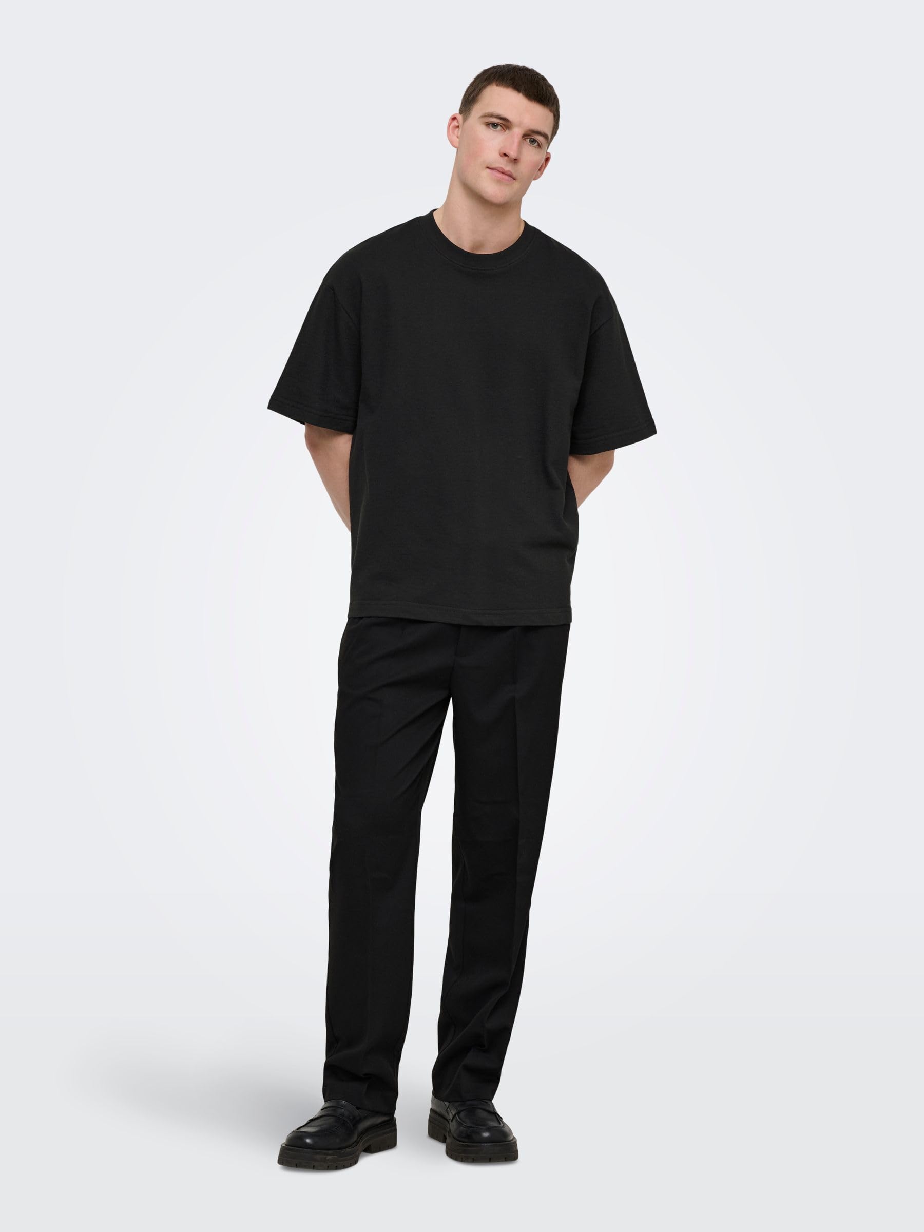 Only & Sons Onslenny T-Shirt Uomo Cotone Nero