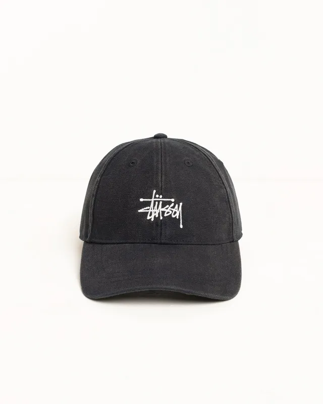 Stussy Washed Basic cap nero cotone 58 cm