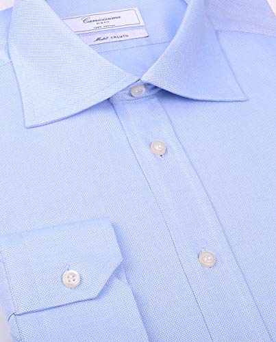 Camicissima Permanent Camicia Azzurra Taschino Slim Uomo