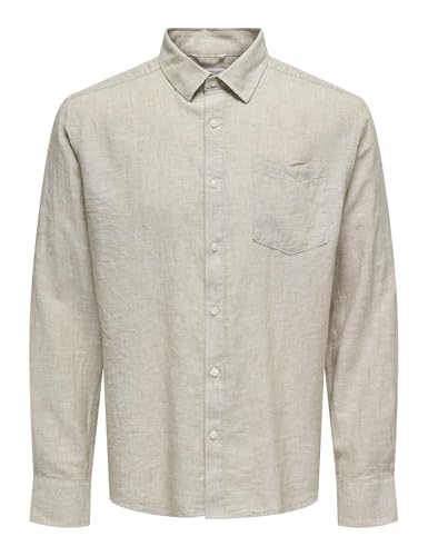 ONLY & SONS Onscaiden Shirt camicia uomo Bianco taglia S