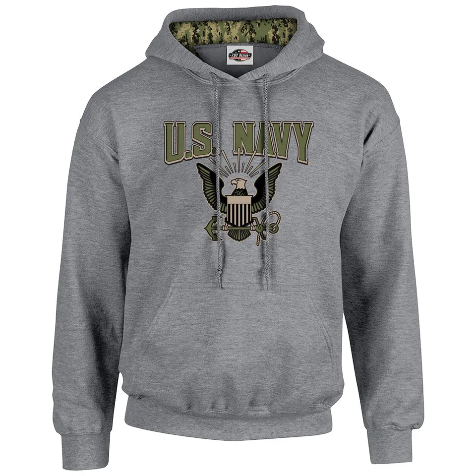 7.62 Design US Navy Type III Felpa uomo grigio melange