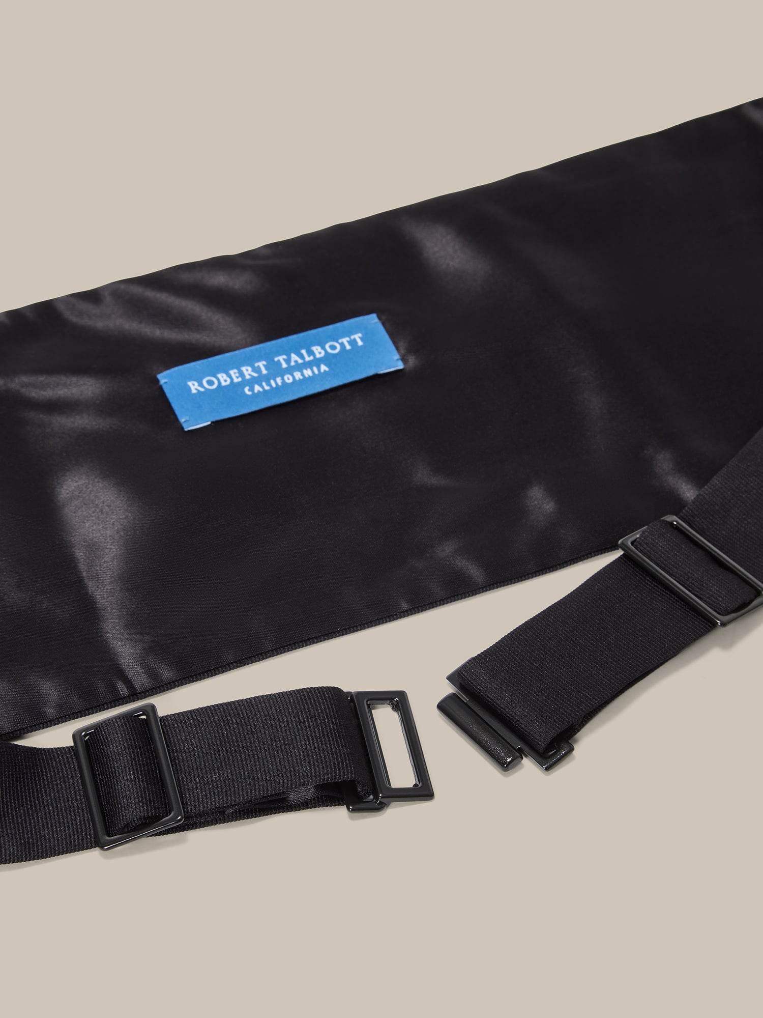 Robert Talbott Baldwin Fascia Smoking Seta Nera Grosgrain