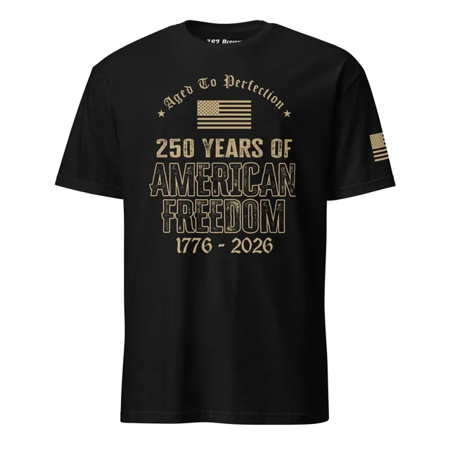 7.62 Design USA 250th T-Shirt uomo nera cotone