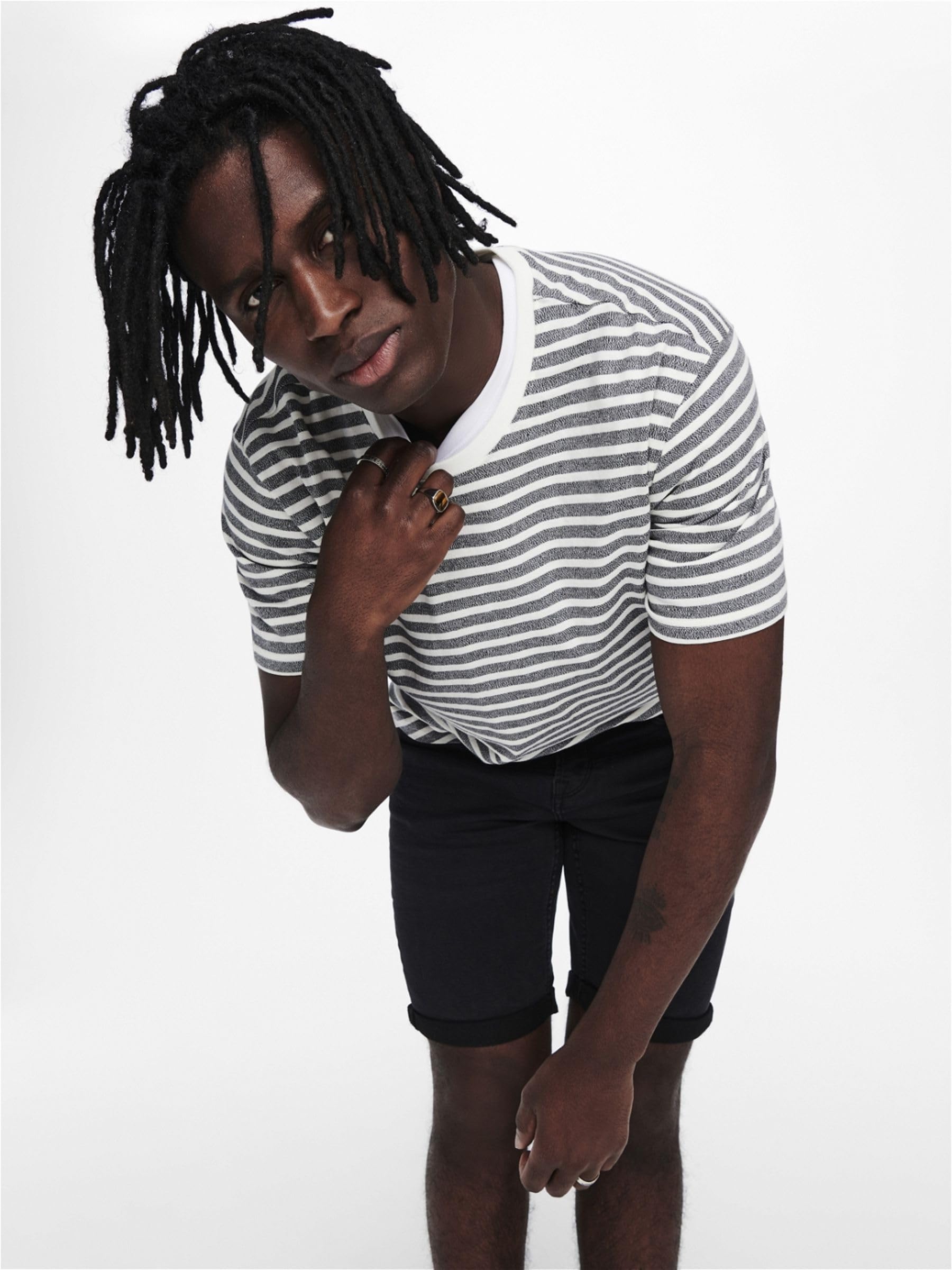 ONLY & SONS ONSPLY Pantaloncini L Black Denim Regular Fit