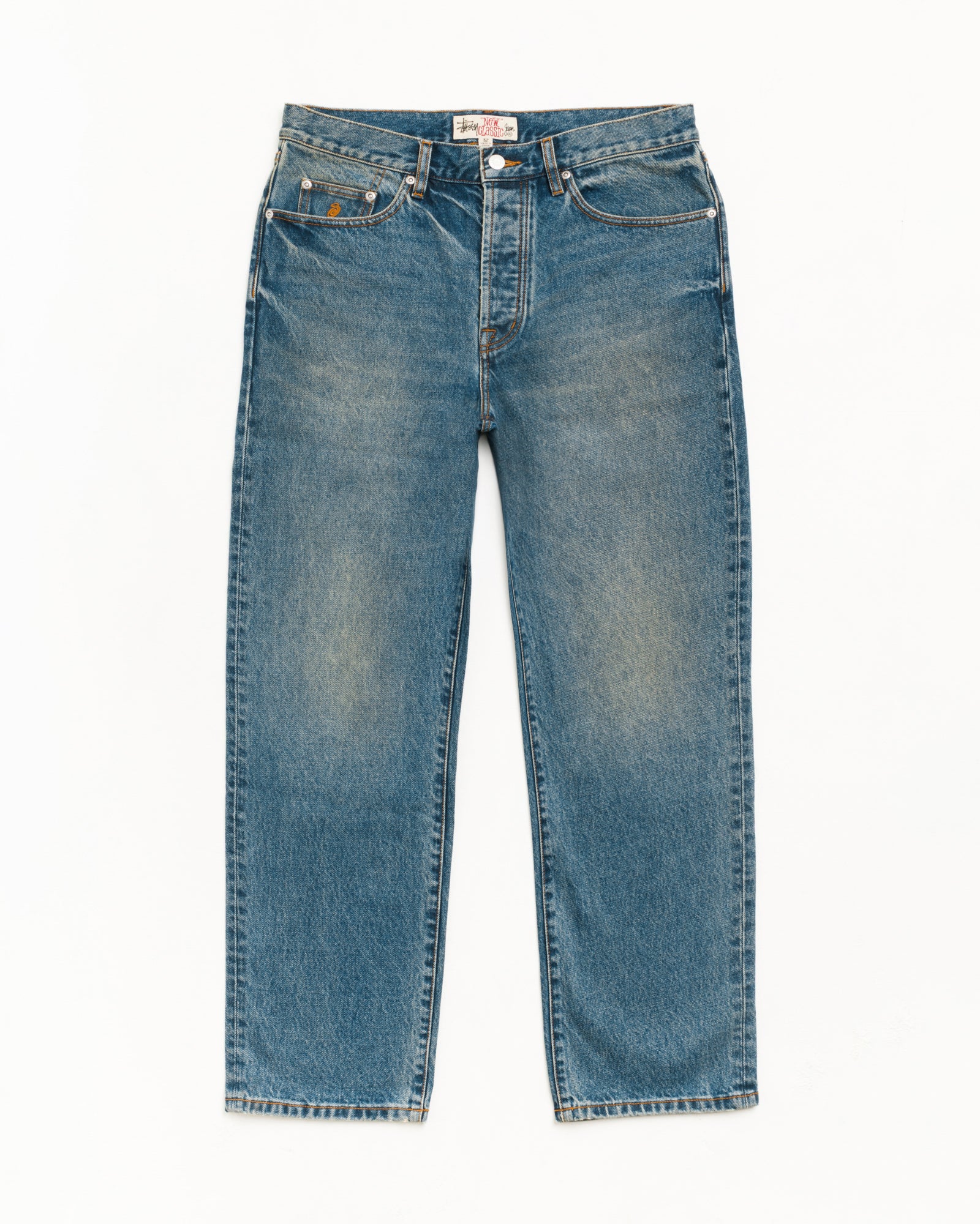 Stussy Pants New Classic Jean Denim Jeans Dark Wash