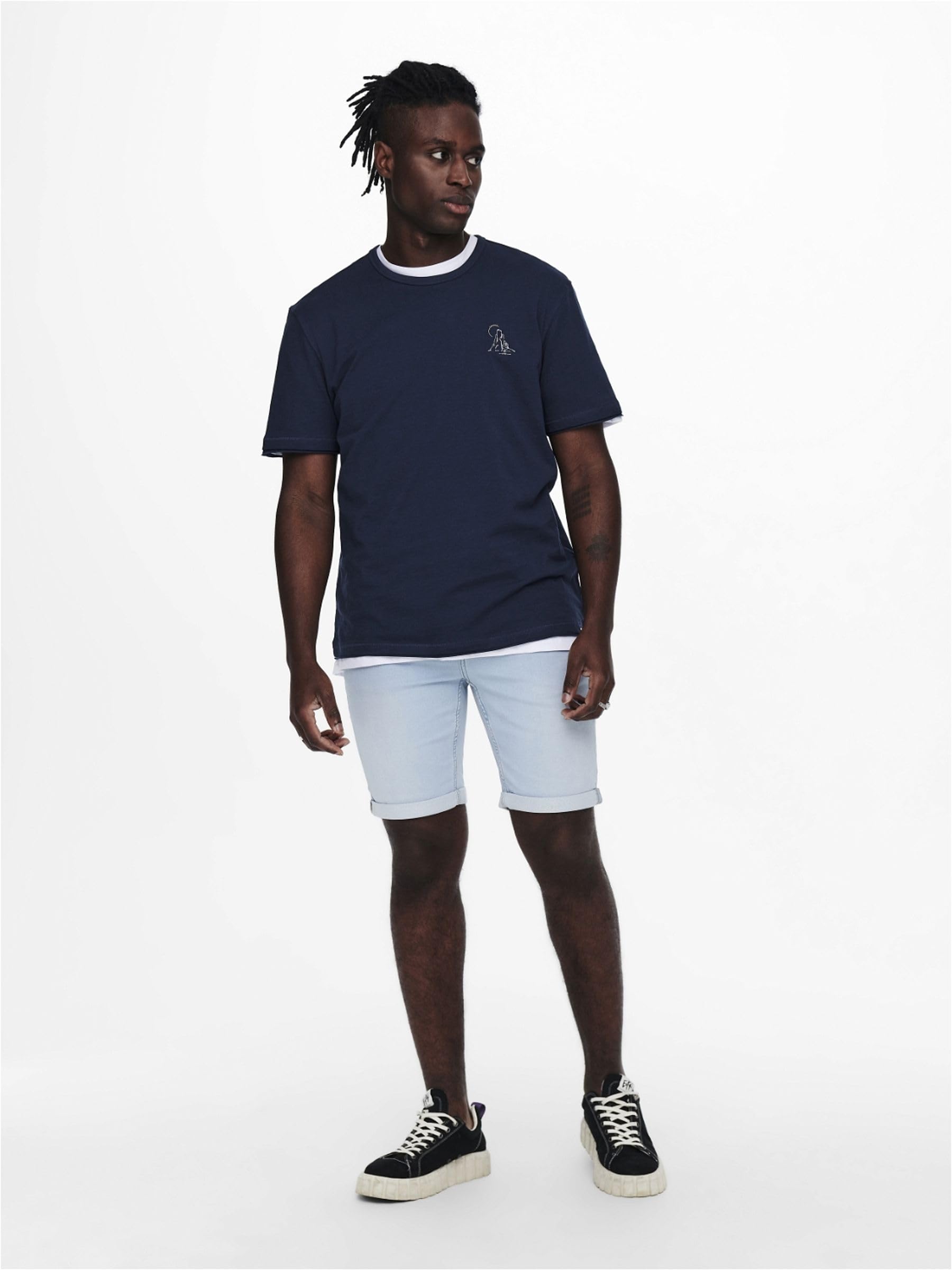 ONLY & SONS ONSPLY Pantaloncini Denim Uomo M Blu Jog