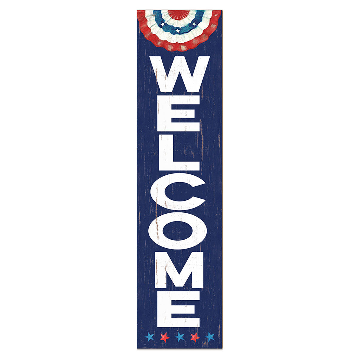 7.62 Design Home Patriotic Welcome Insegna 11x46 PVC
