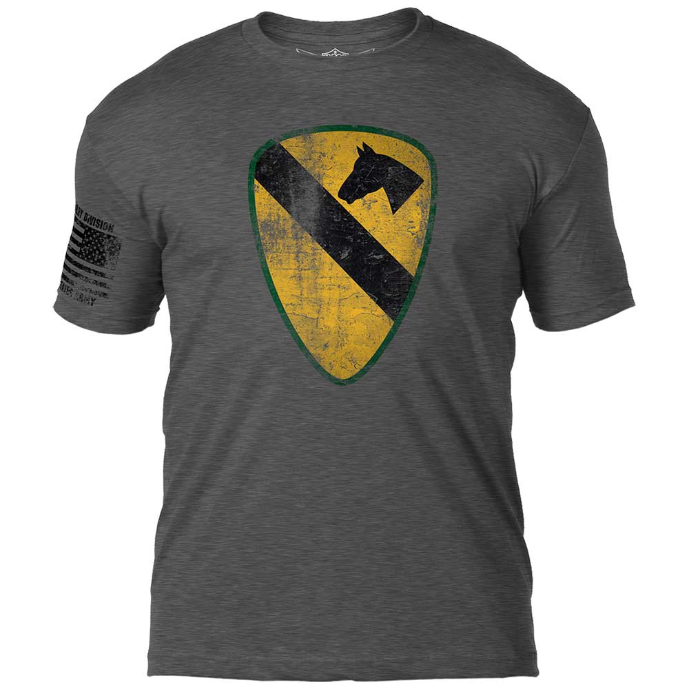 7.62 Design 1st Cavalry T-Shirt uomo grigia cotone