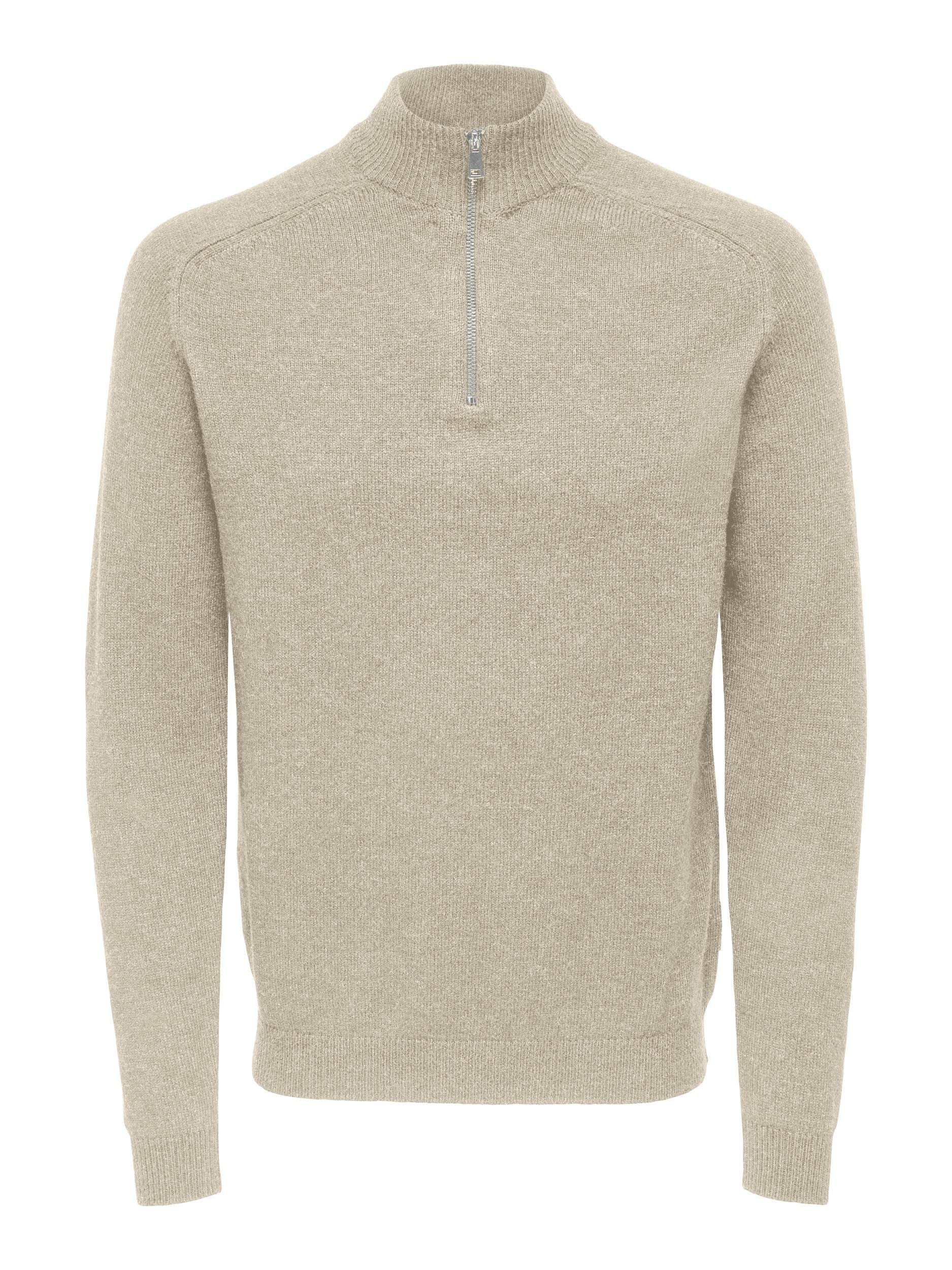 ONLY & SONS Edward Wool Half Zip felpa uomo mezza zip lana