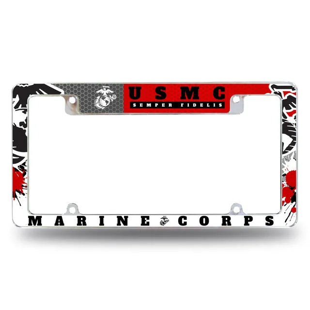 7.62 Design Marine Corps Cornice Targa 6x12.25" Cromata Zinco