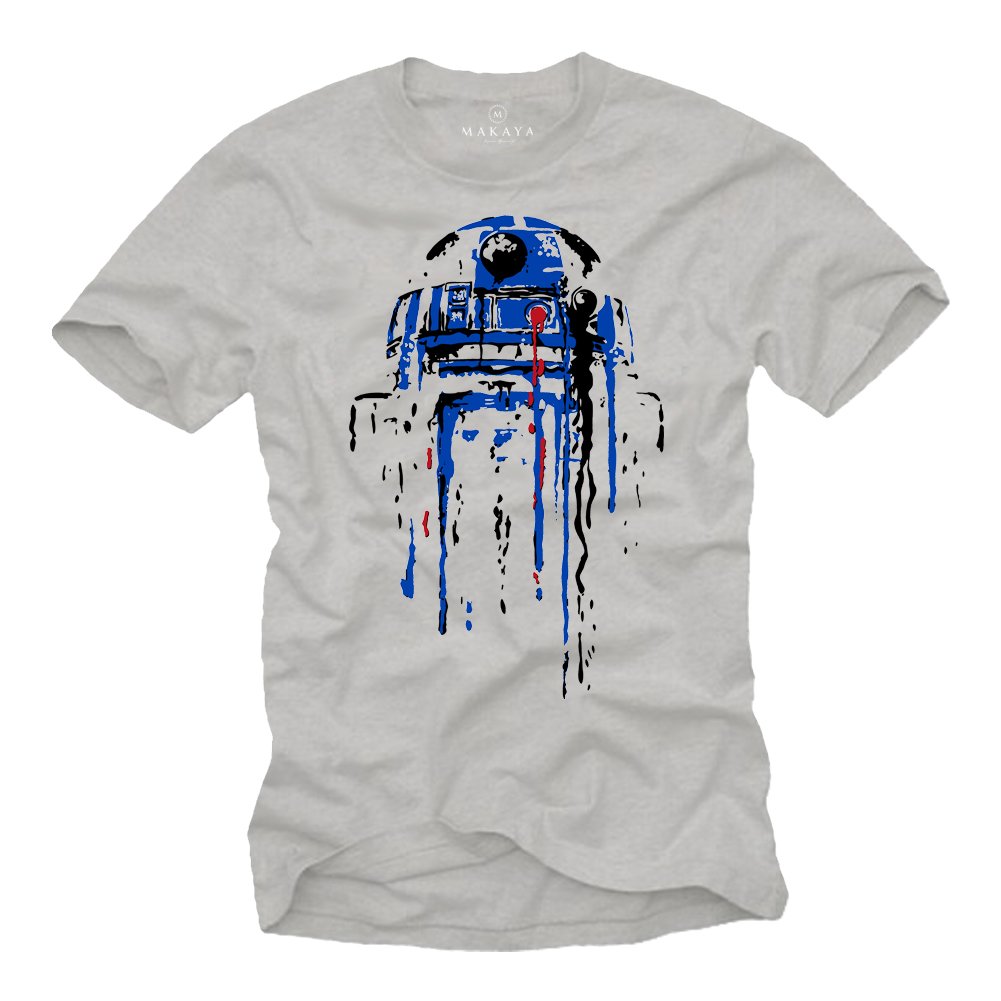 MAKAYA Vintage Gamer T-Shirt Uomo Cotone XL Bianca Nerd