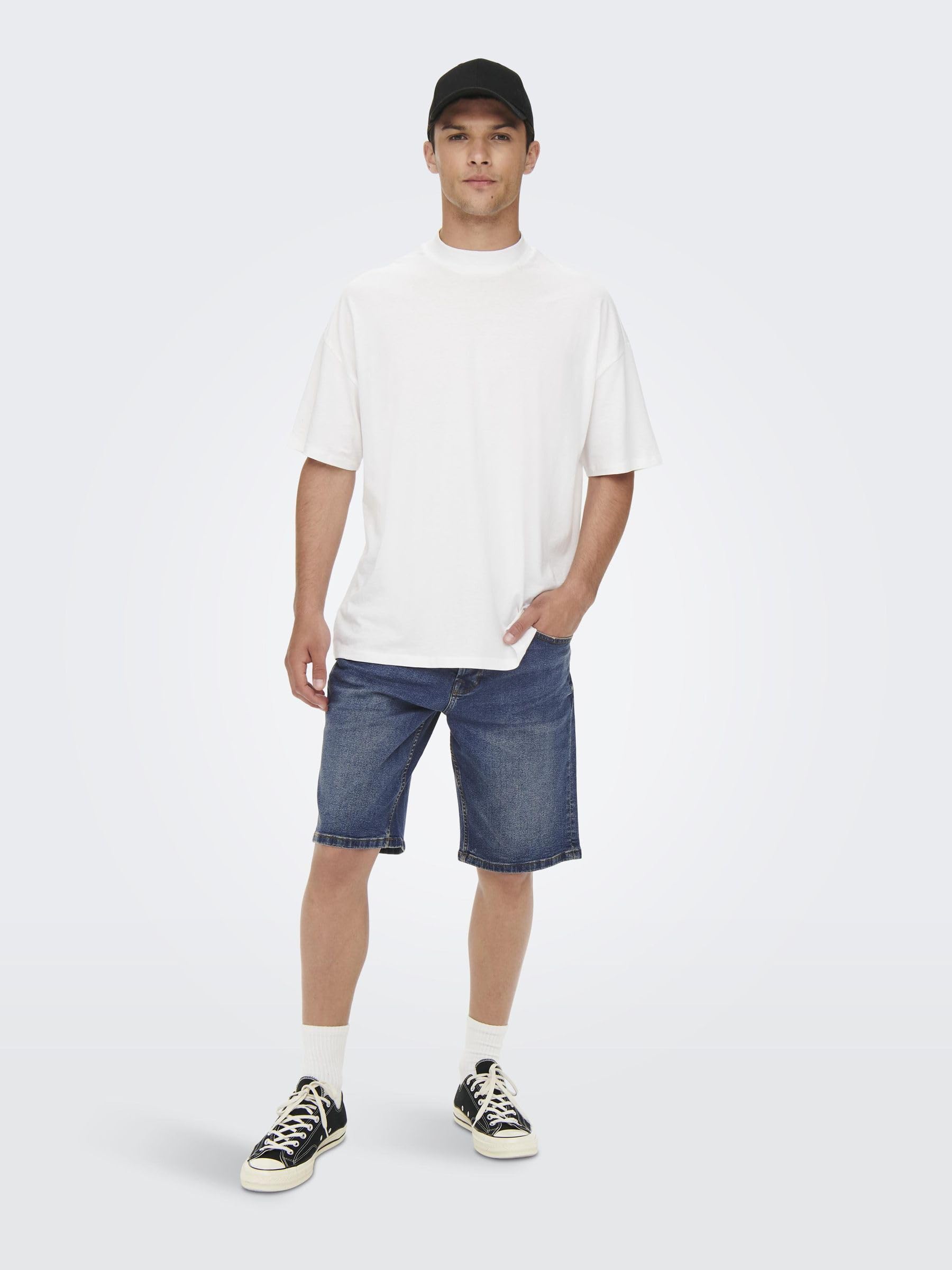 ONLY & SONS Onsavi 0787 pantaloncini M denim blu