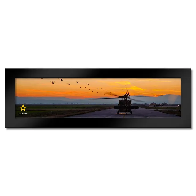 7.62 Design Army Helicopters Stampa incorniciata panoramica