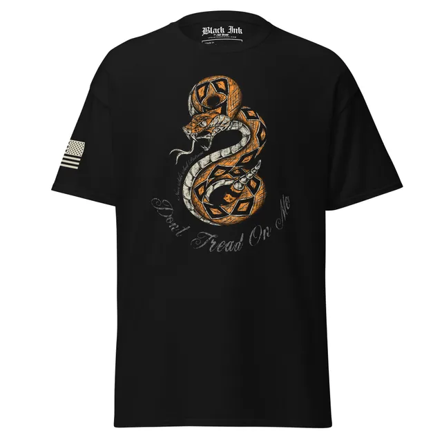 7.62 Design Don't Tread On Me maglietta nero cotone 100% taglia S-5XL
