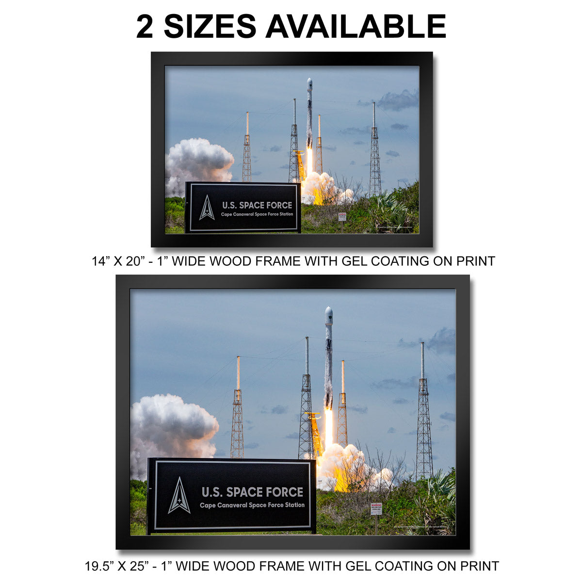 7.62 Design Space Force Cape Canaveral stampa 14"x20"