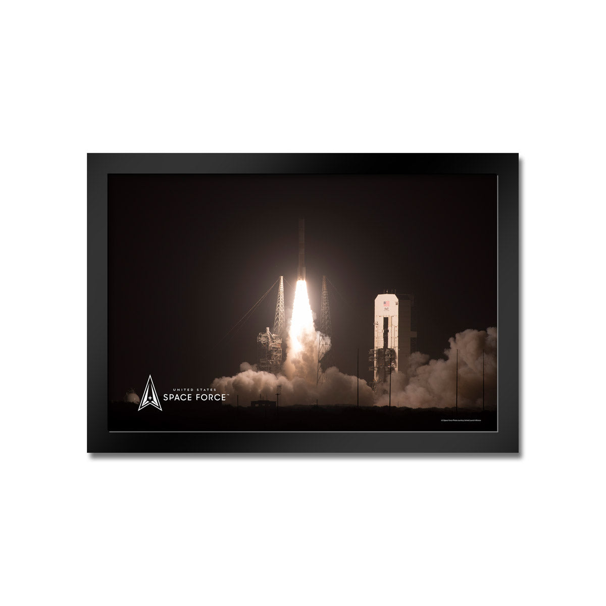 7.62 Design Space Force Night Rocket Launch quadro cornice 35x51 cm