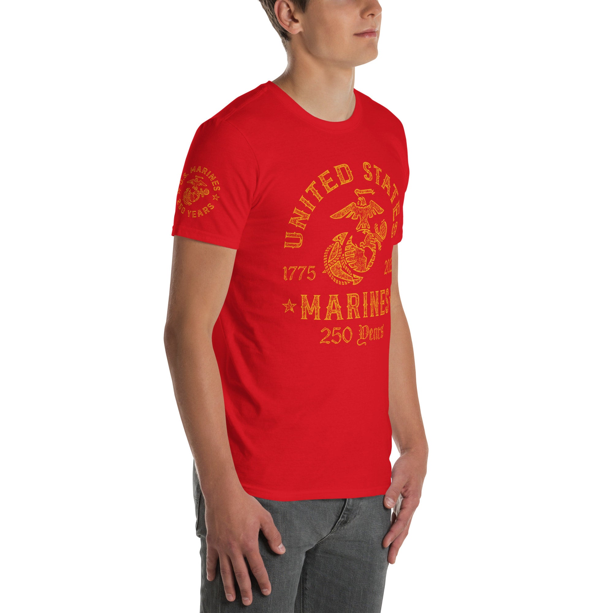 7.62 Design USMC 250th Birthday T-Shirt cotone verde militare L