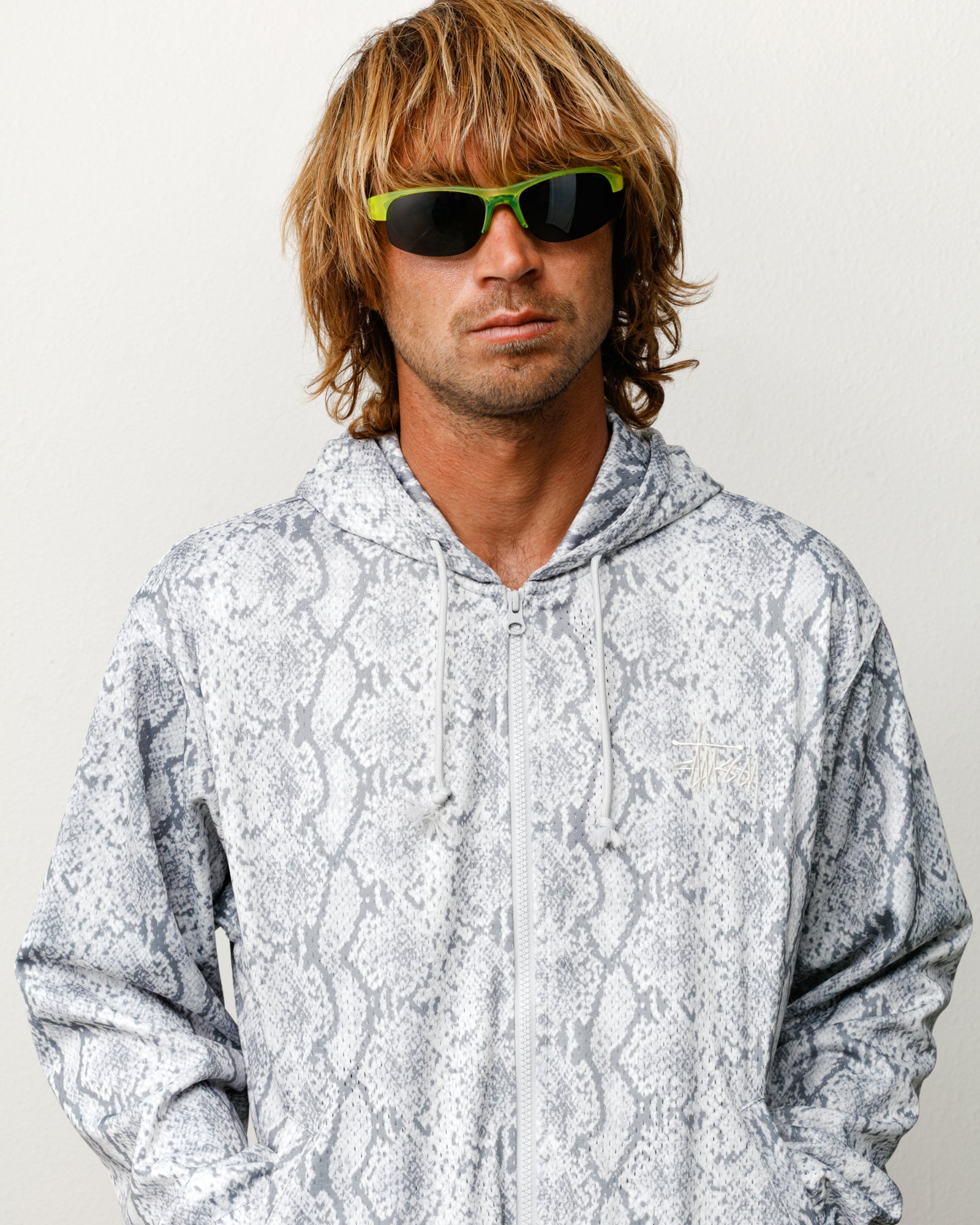 Stussy Hiro Sunglasses occhiali gialli lente polarizzata
