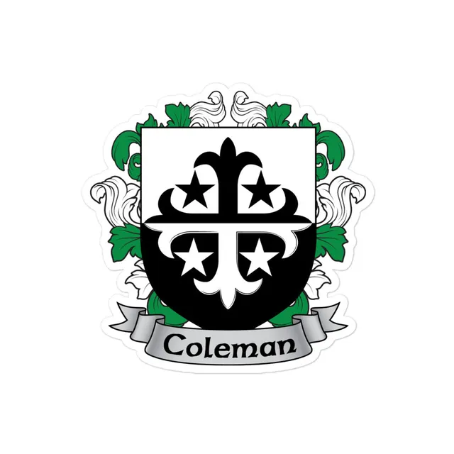 7.62 Design Coleman stemma famiglia adesivo 7,6x7,6 cm vinile