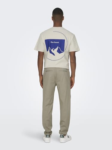 ONLY & SONS OnsLou Tap 0032 Pantaloni Chino Uomo Cotone Tapered