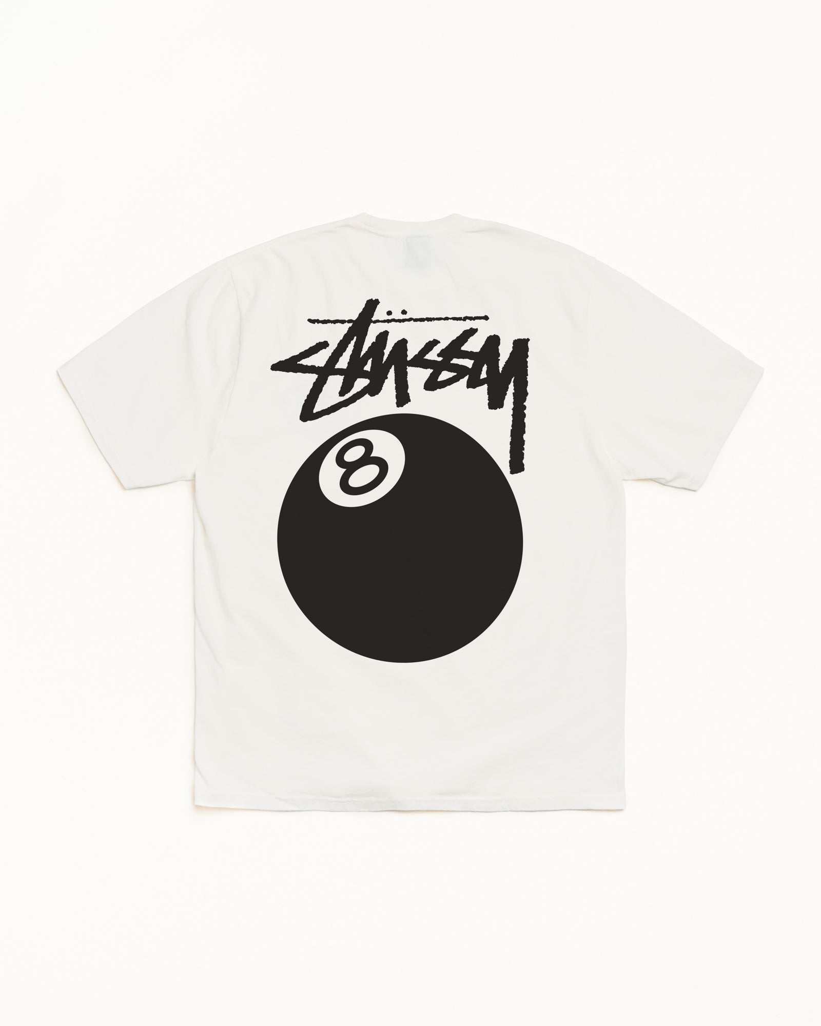 Stussy 8 Ball Tee maglietta naturale 100% cotone