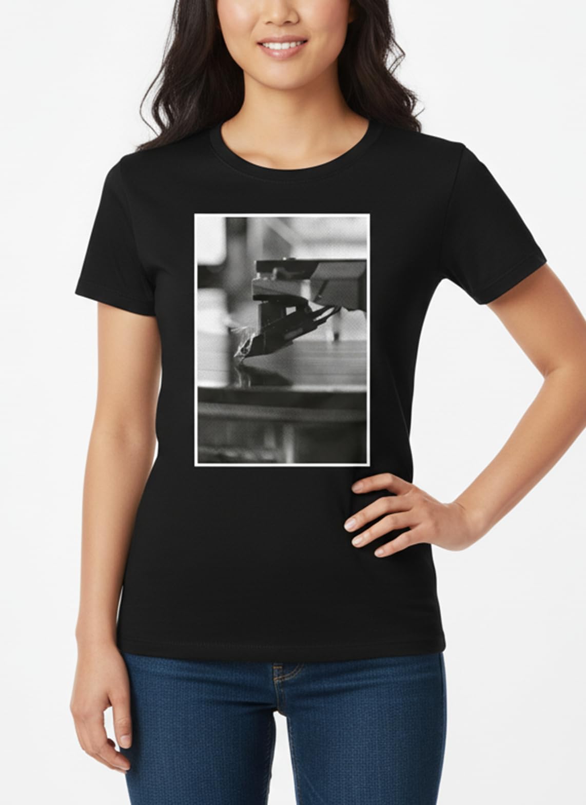 MAKAYA T-Shirt Donna Maglietta Cotone DJ Giradischi Taglia L
