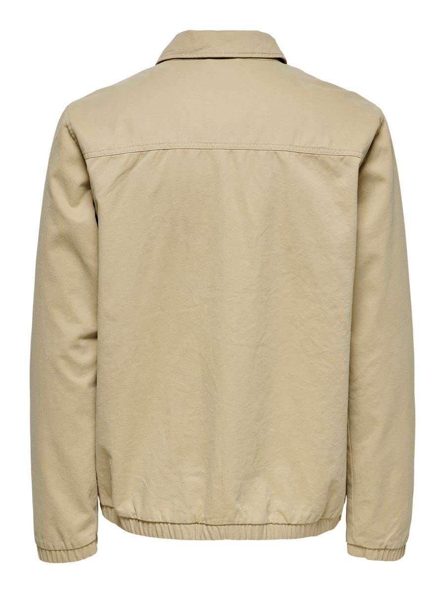 ONLY & SONS Onsharry Giacca Harrington Uomo Leggera