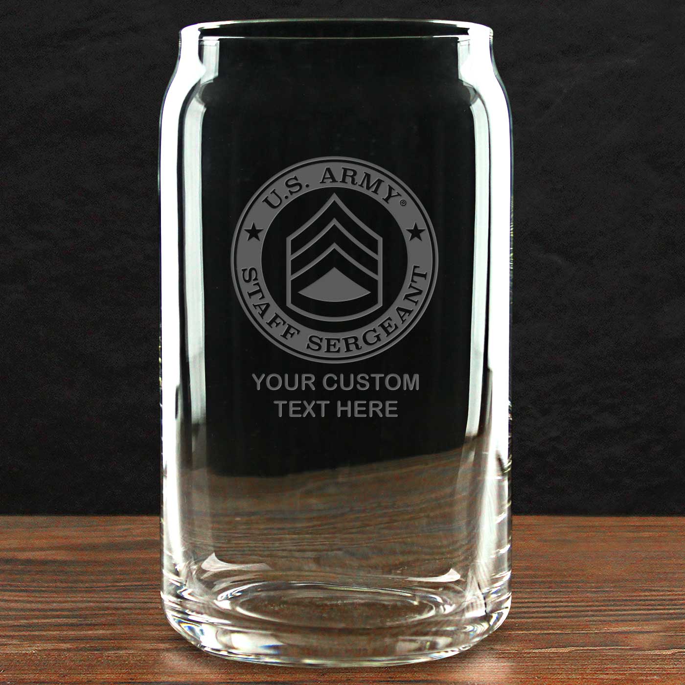7.62 Design US Army Build Your Glass bicchiere vetro 473 ml personalizzato