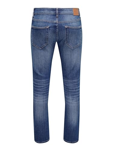 Only & Sons Jeans Slim Fit Uomo Blu Denim Zip