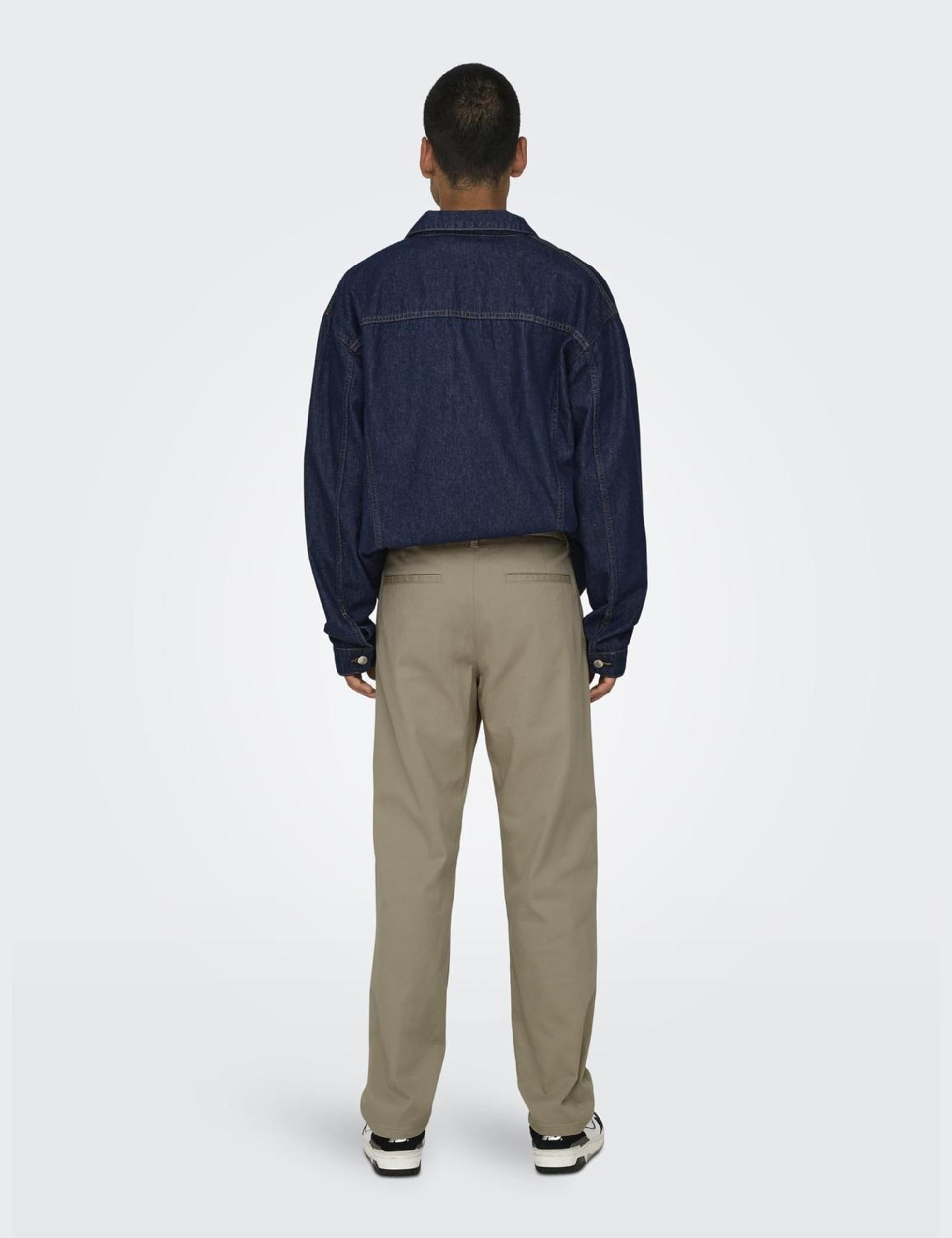 ONLY & SONS Onsnicky Straight Pantaloni Teak vita media