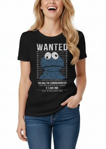 MAKAYA Wanted T-Shirt Donna M 100% Cotone Ring Spun