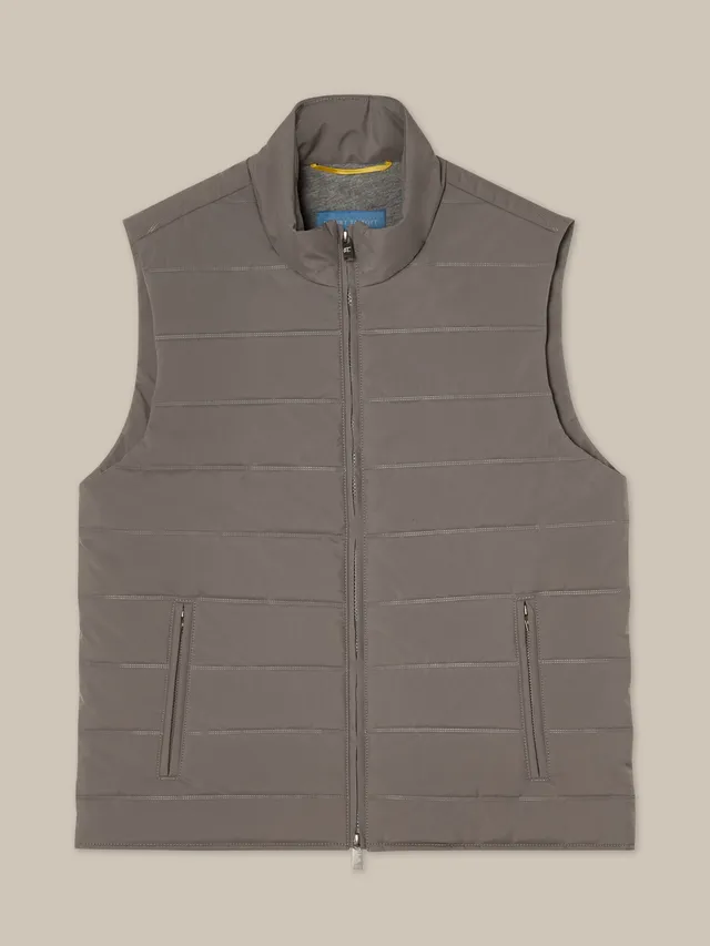 Robert Talbott Driver gilet trapuntato grigio idrorepellente