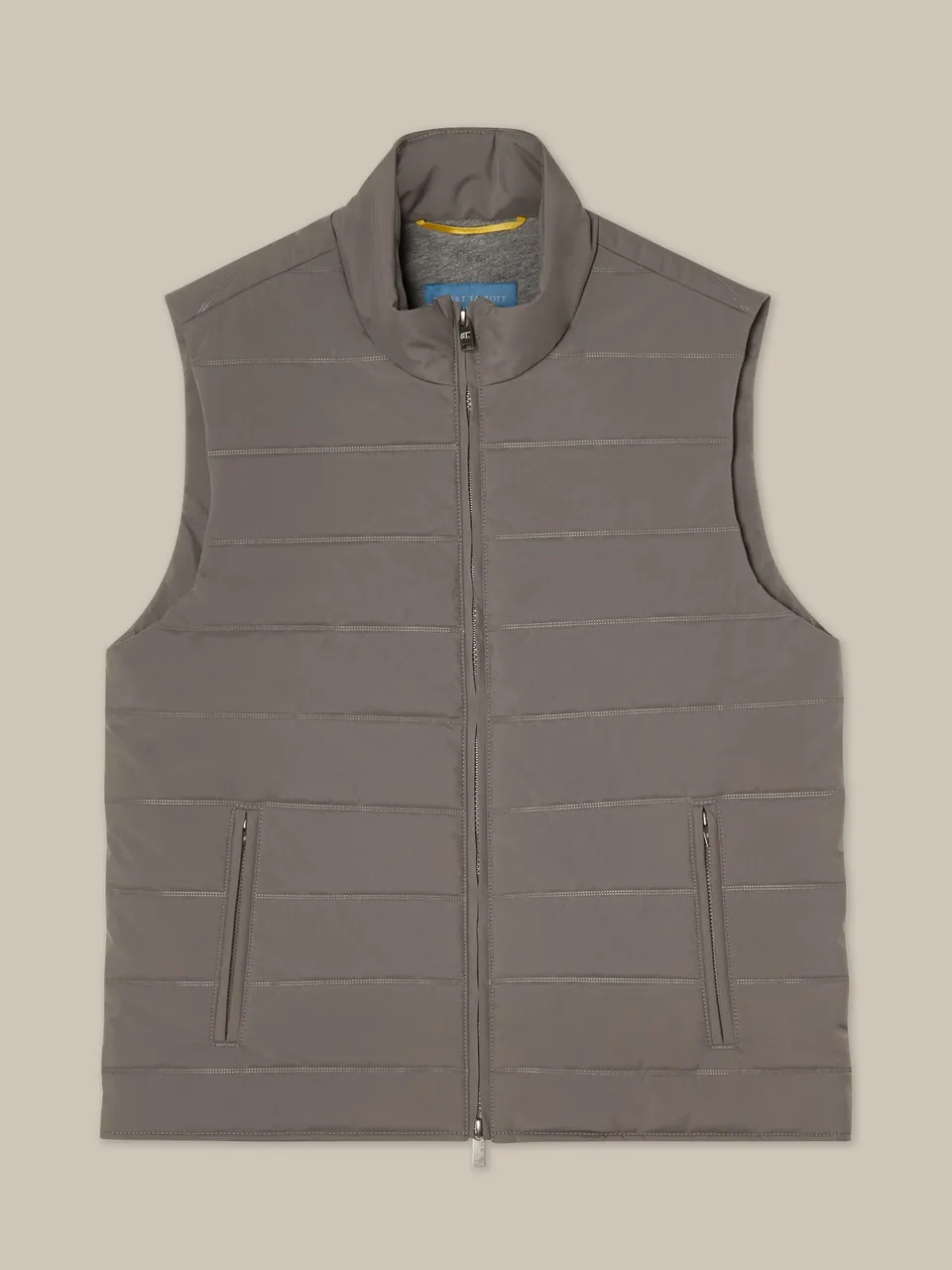Robert Talbott Driver gilet trapuntato grigio idrorepellente