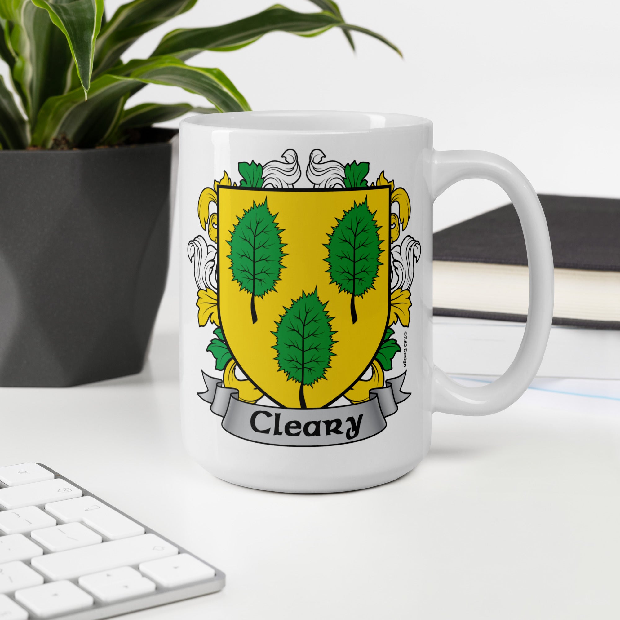 7.62 Design Cleary Tazza Mug 15oz Ceramica Stemma Irlandese