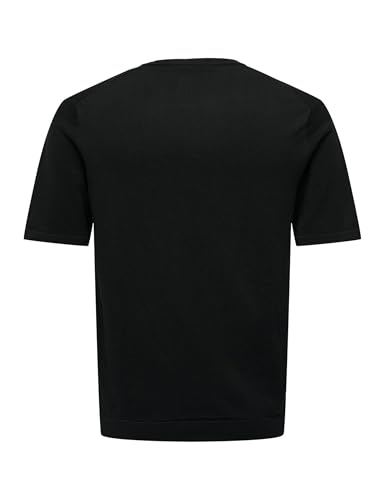 Only & Sons T-shirt Uomo Cotone Nero Stella Bianca M