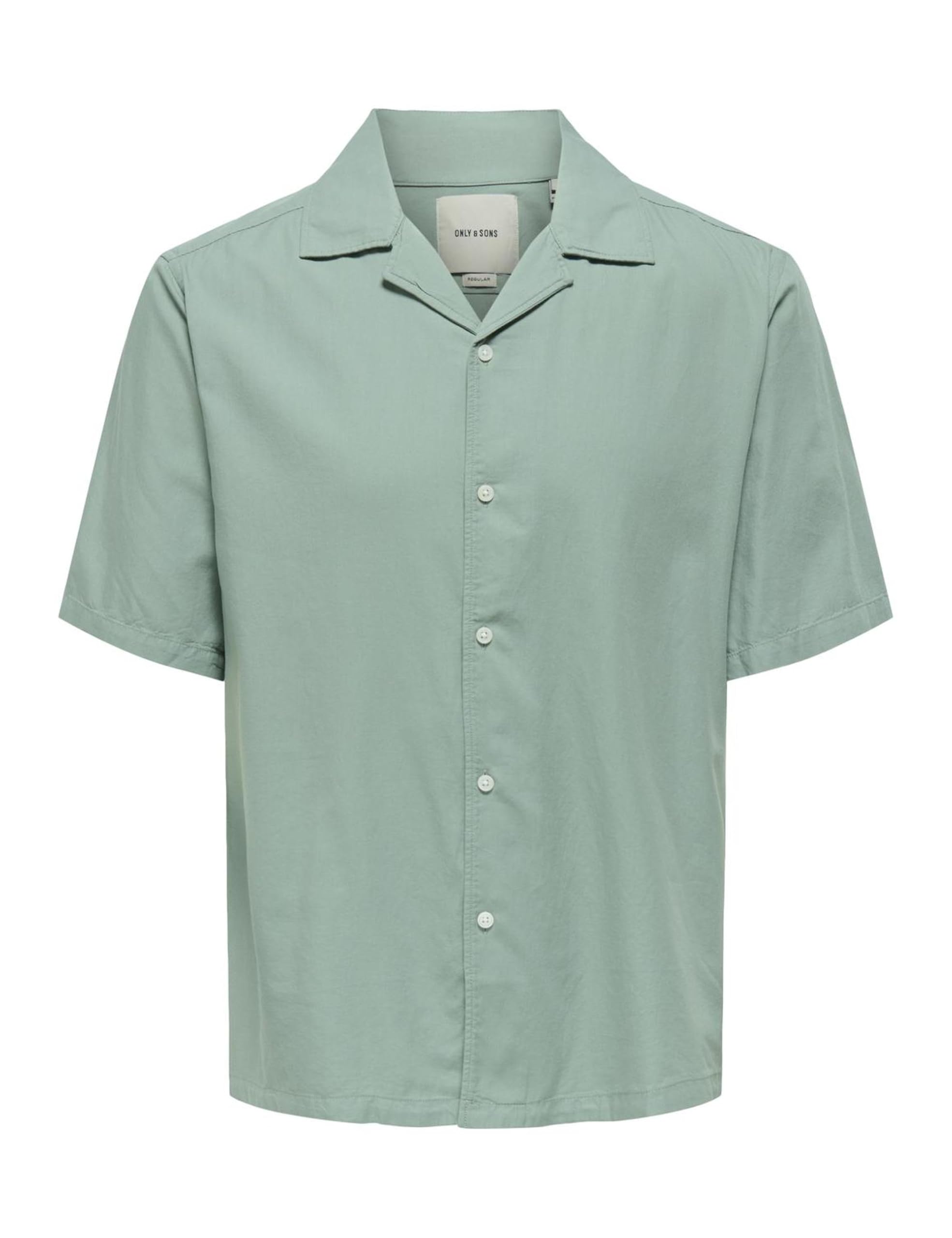 Only & Sons Onsdilem 0300 Resort Camicia uomo Egret manica corta