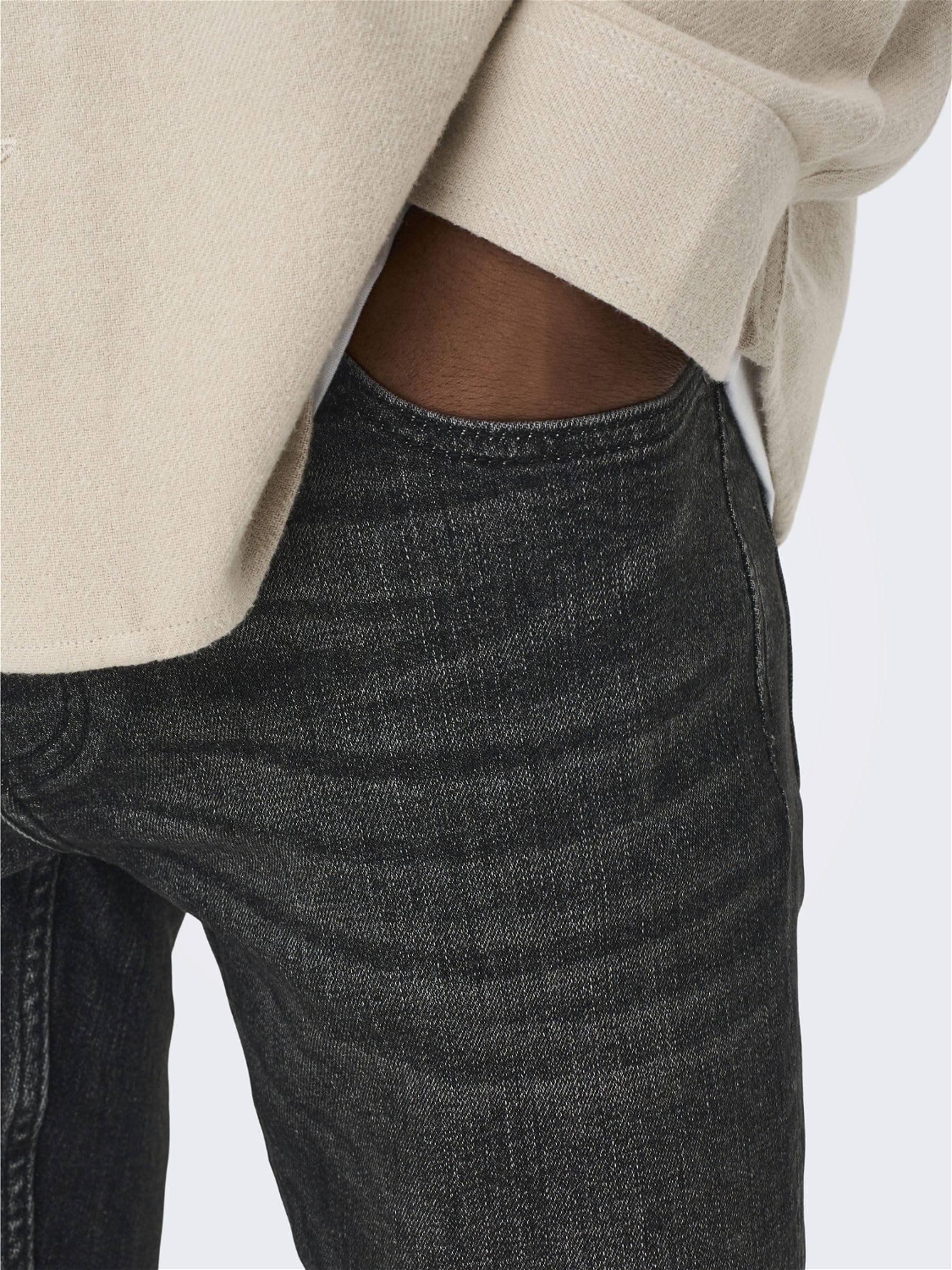 ONLY & SONS jeans uomo 28W/32L denim nero stretch
