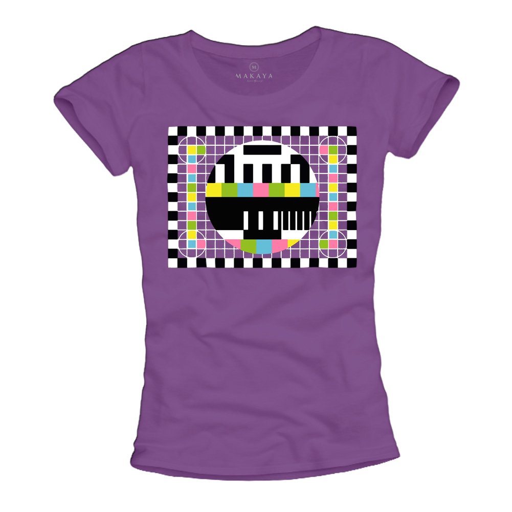 Makaya Sheldon T-Shirt Donna Cotone Viola Taglia XL