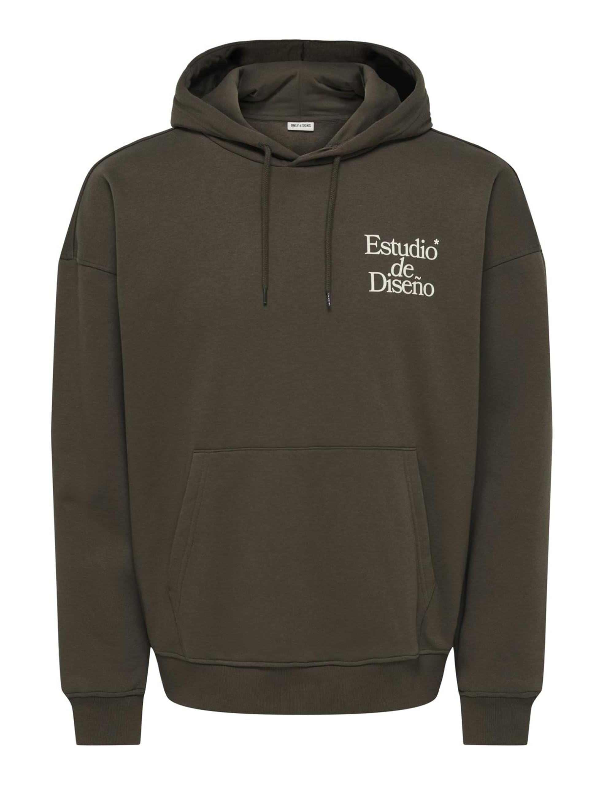 Only & Sons Onsciff Felpa Cappuccio Uomo Beluga Vintage