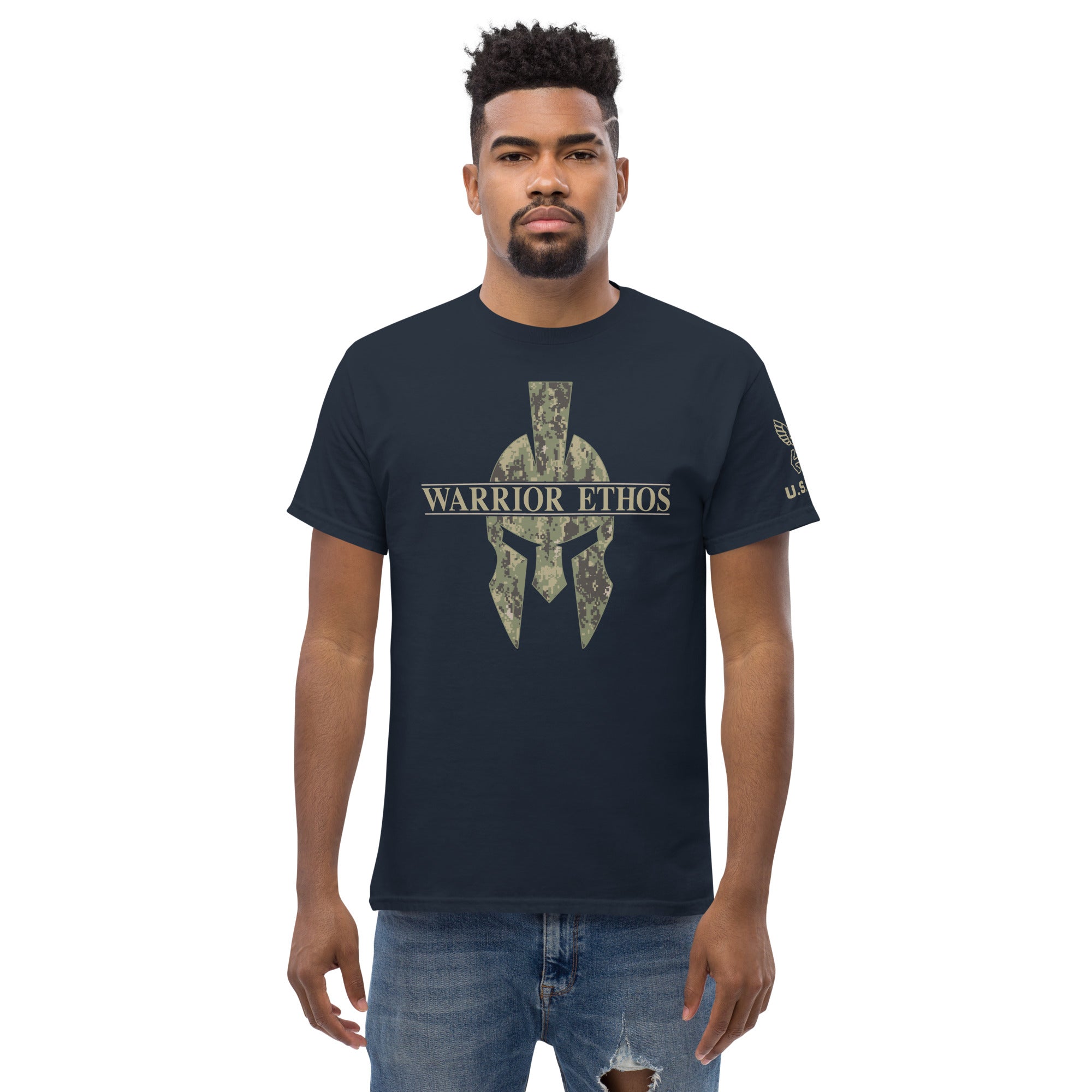 7.62 Design Warrior Ethos T-Shirt uomo nera cotone