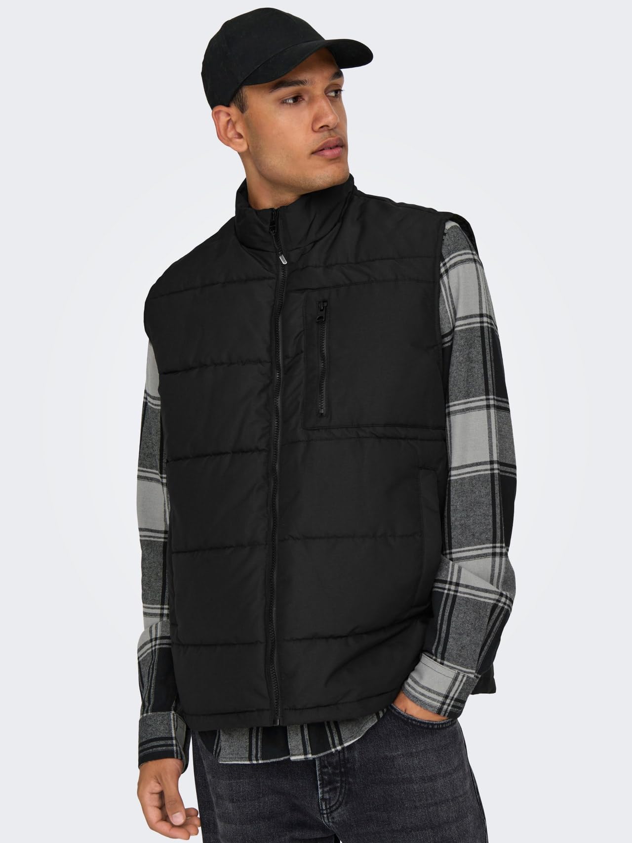 Only & Sons Onsjake Gilet Trapuntato Uomo M imbottito