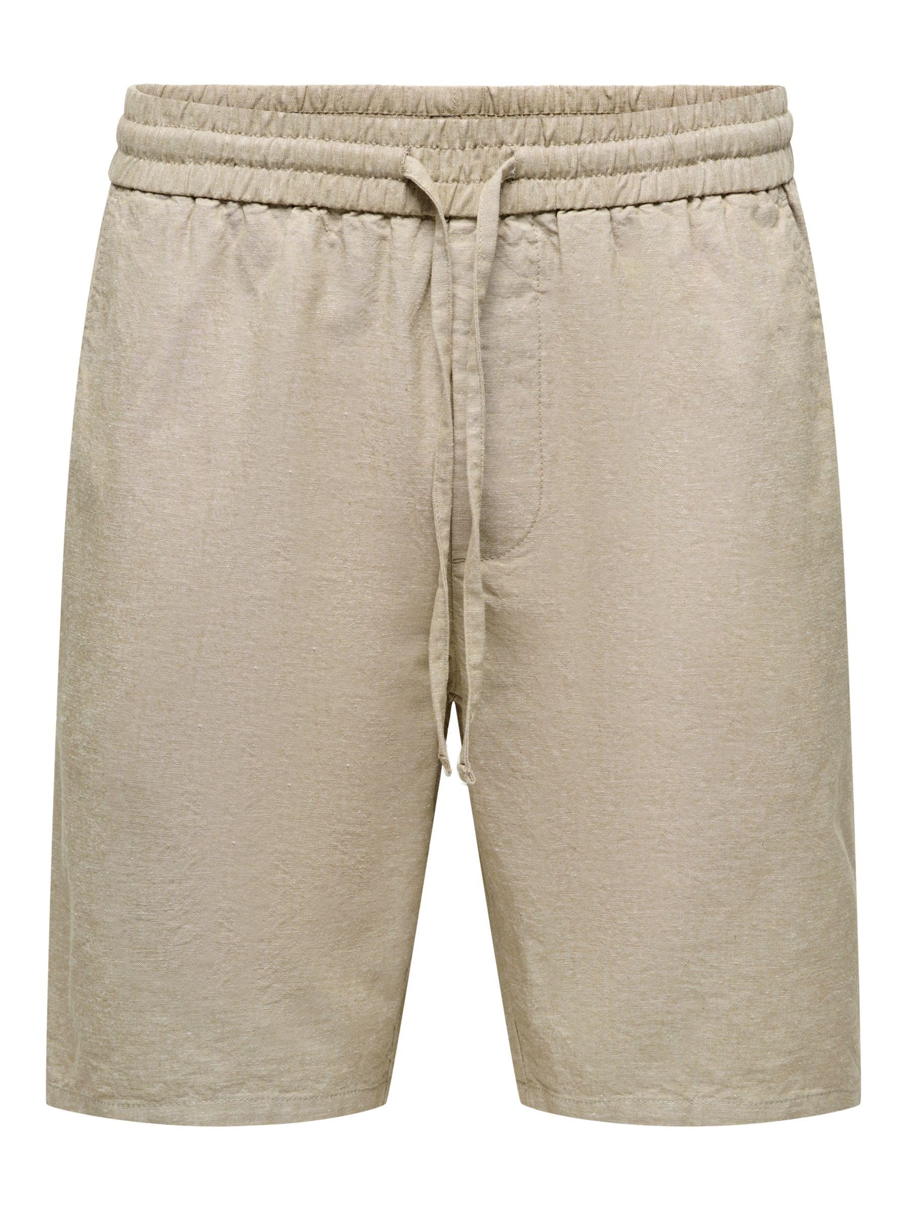 Only & Sons Onslinus 0007 pantaloncini uomo XL grigio lino