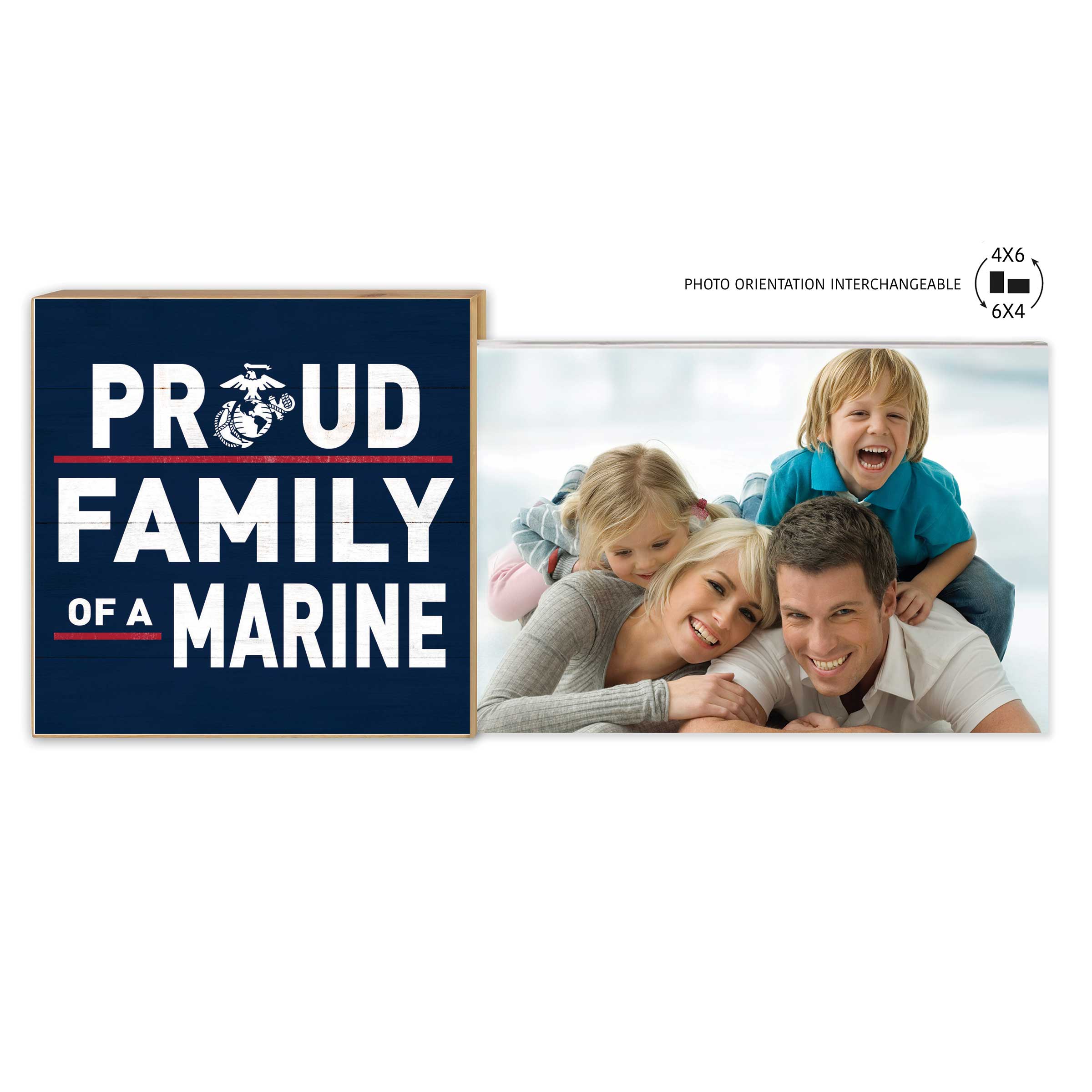 7.62 Design Proud Family cornice foto legno 4x6 USMC