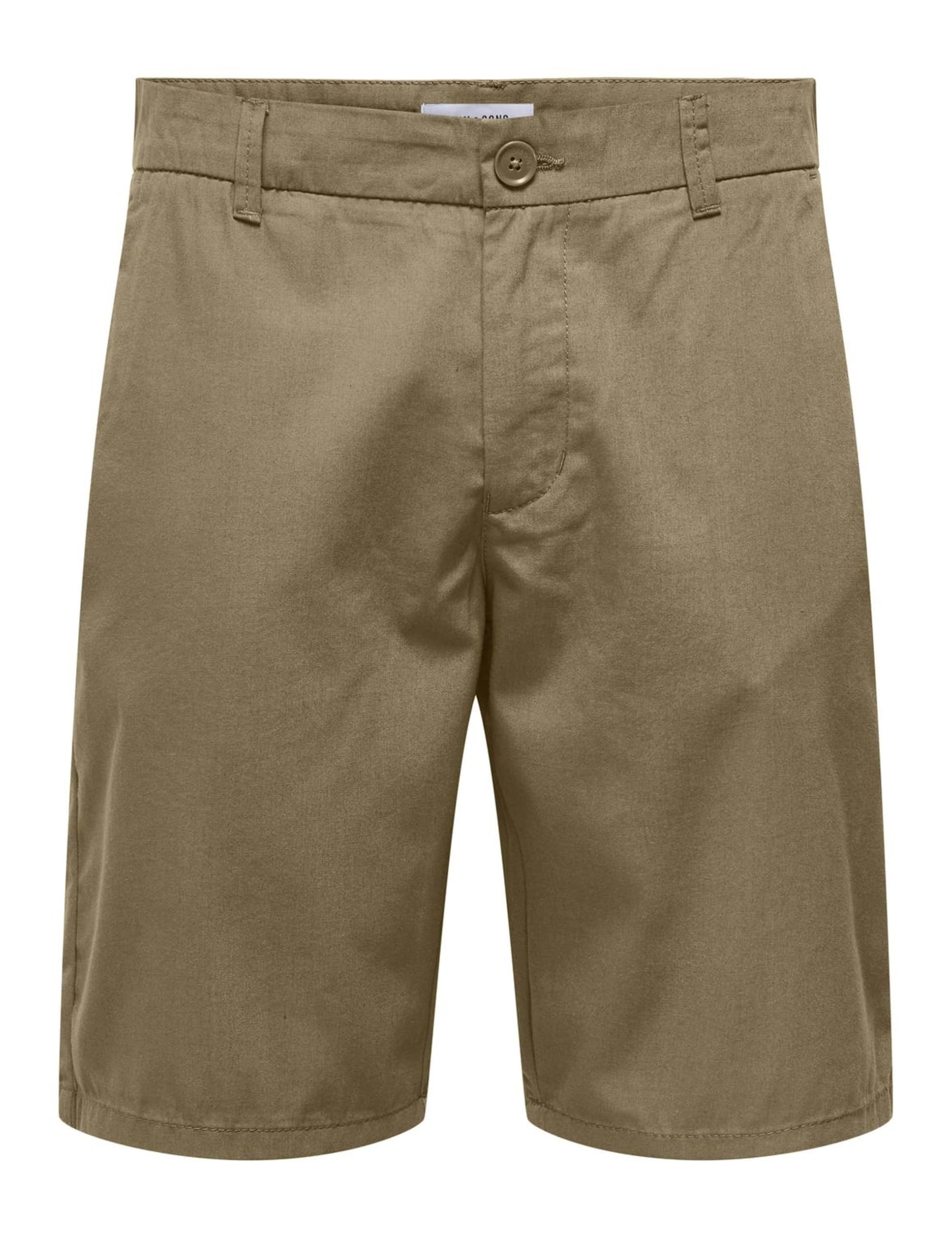 Only & Sons Onskal Chino 0287 Shorts Uomo Cotone Nero