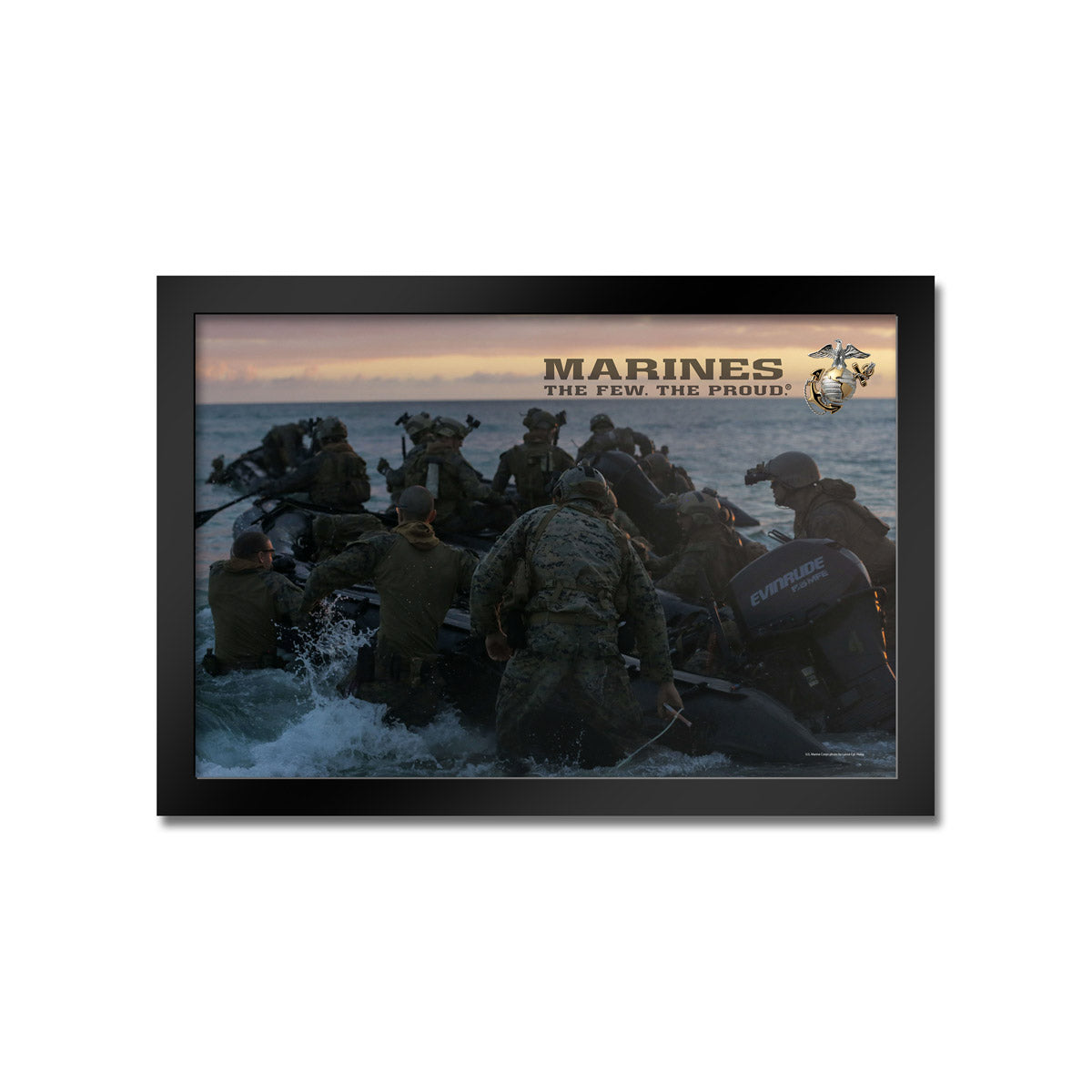 7.62 Design Marine Corps Boat Launch Stampa incorniciata 2 misure