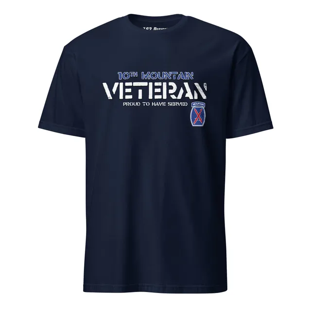 7.62 Design Army 10th Mountain maglietta uomo blu navy