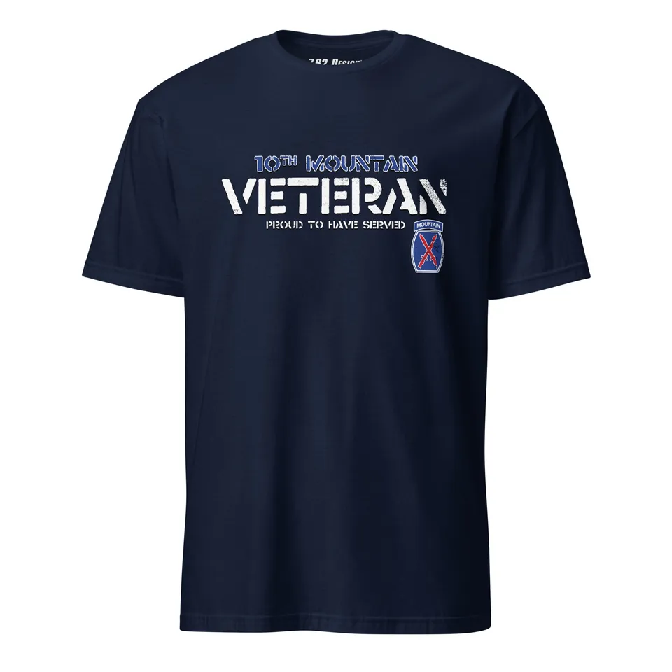 7.62 Design Army 10th Mountain maglietta uomo blu navy